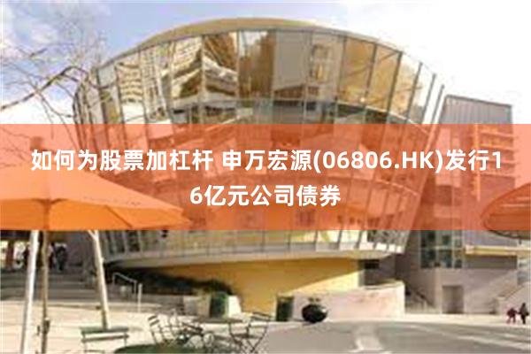 如何为股票加杠杆 申万宏源(06806.HK)发行16亿元公司债券