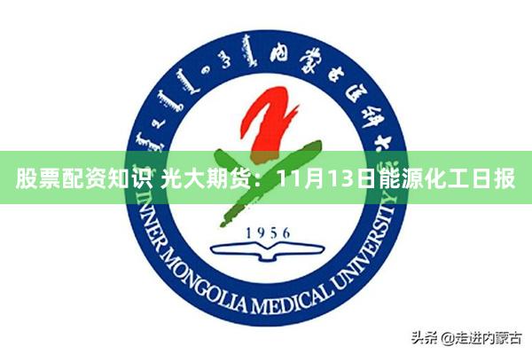 股票配资知识 光大期货：11月13日能源化工日报