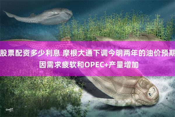 股票配资多少利息 摩根大通下调今明两年的油价预期 因需求疲软和OPEC+产量增加