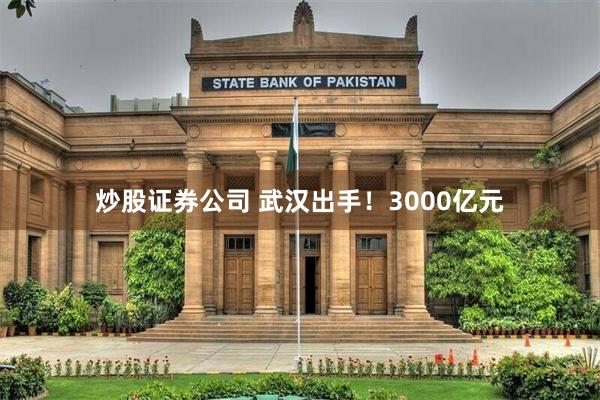炒股证券公司 武汉出手！3000亿元