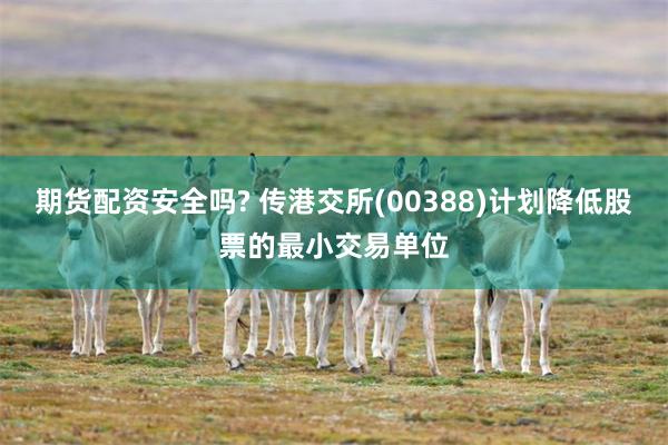 期货配资安全吗? 传港交所(00388)计划降低股票的最小交易单位