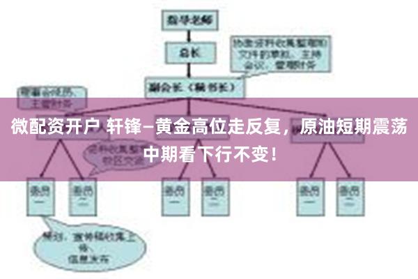 微配资开户 轩锋—黄金高位走反复，原油短期震荡中期看下行不变！