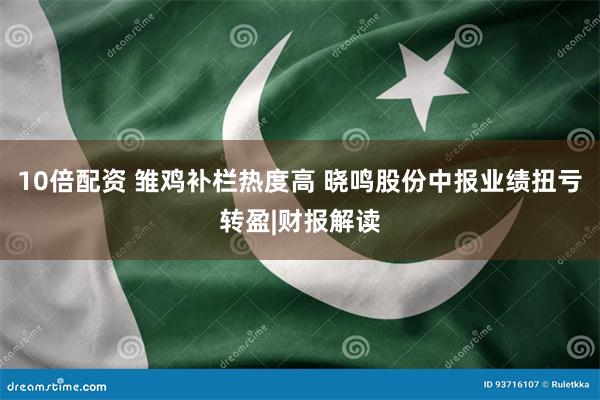 10倍配资 雏鸡补栏热度高 晓鸣股份中报业绩扭亏转盈|财报解读